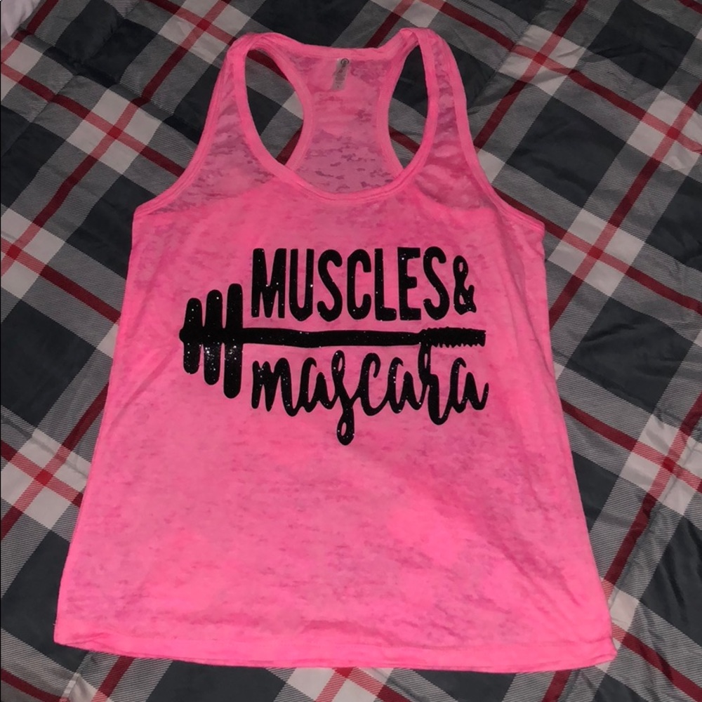 Muscles and Mascara workout tank size large